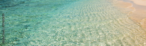 clear ocean water at beach - turquoise water vacation background