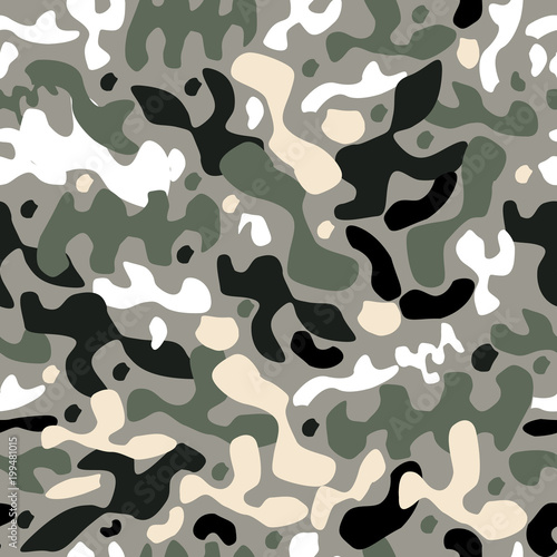seamless camouflage pattern. white,  black,  yellow and green colors