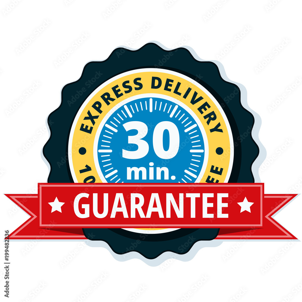 30 minutes Express Delivery illustration 30 minutes Express Delivery illustration