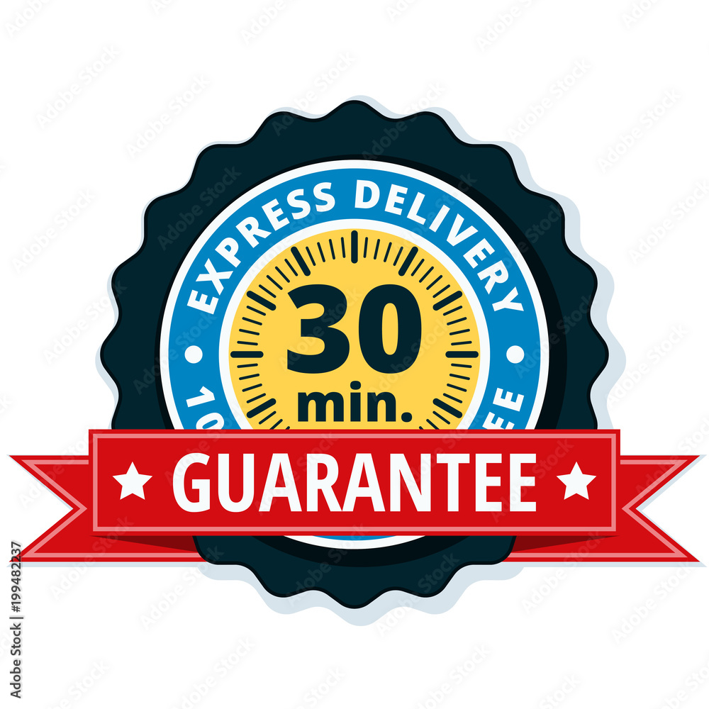 30 minutes Express Delivery illustration 30 minutes Express Delivery illustration