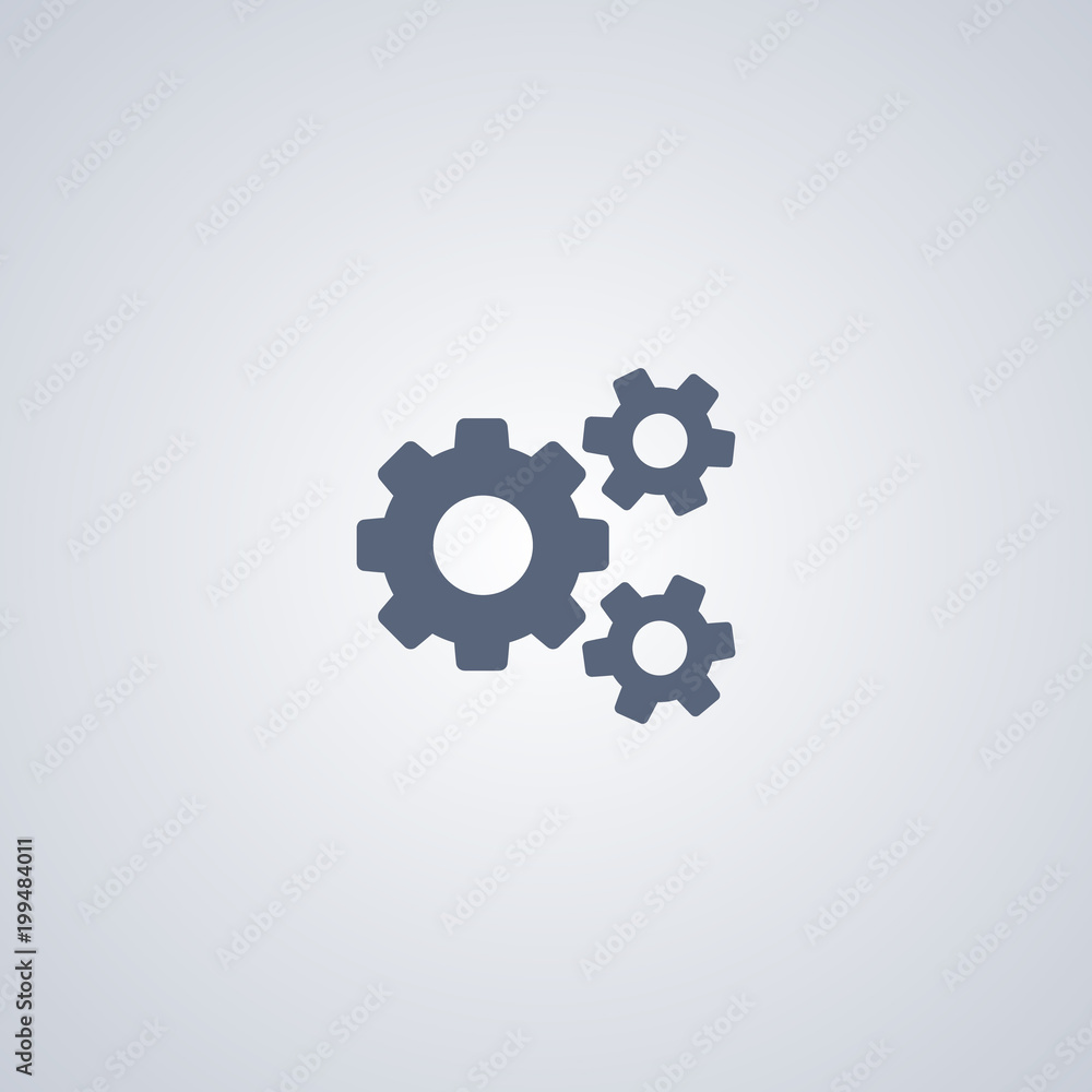 Mechanism icon, Gear icon