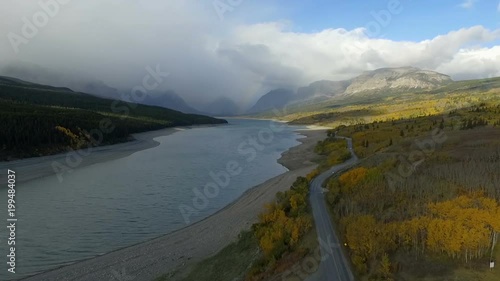 Storm Brewing Lake Sherburne North Entrance Glacier National Park photo