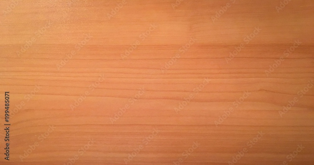 Fototapeta premium Light brown soft varnished wood texture surface as background. Grunge washed wooden planks table pattern top view.