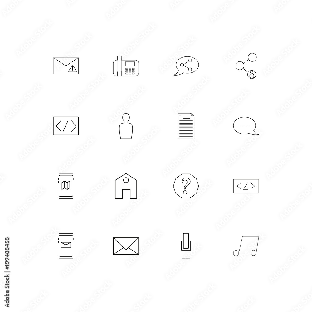 Internet Of Things simple linear icons set. Outlined vector icons Internet Of Things simple linear icons set. Outlined vector icons