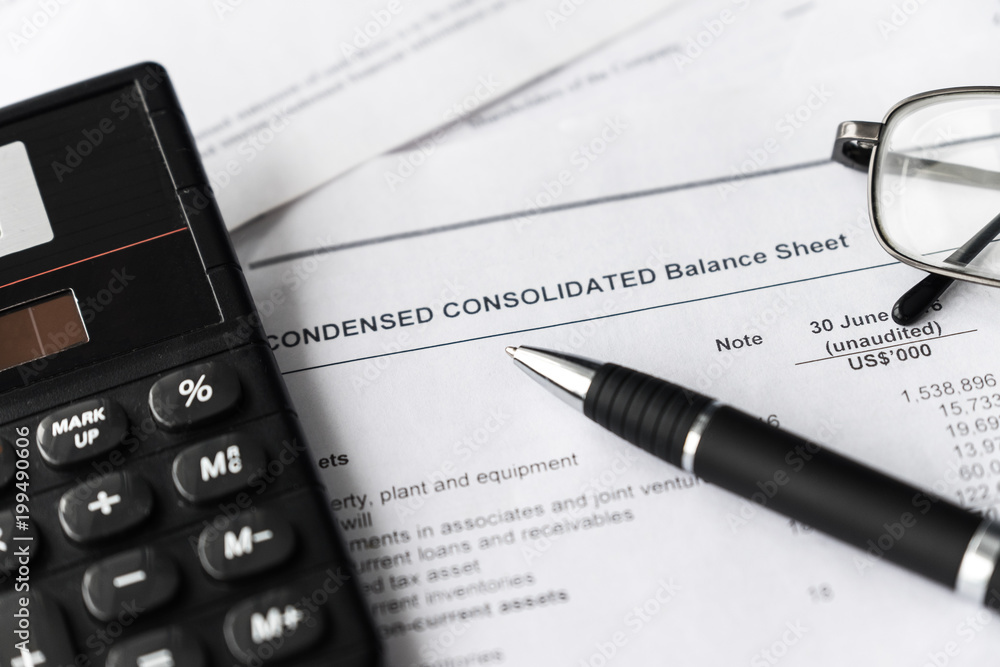 Showing and analysis of financial report. Business concept. Showing and analysis of financial report. Business concept.