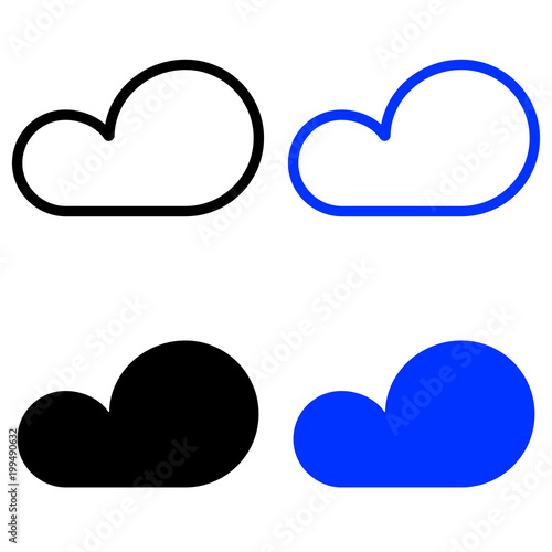 Set icon clouds