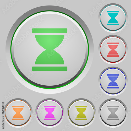 Hourglass push buttons