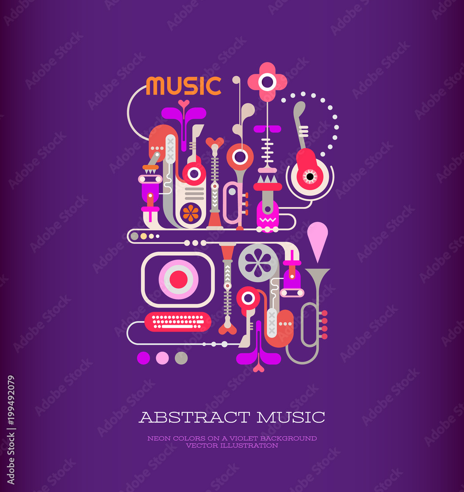 Abstract Music Art