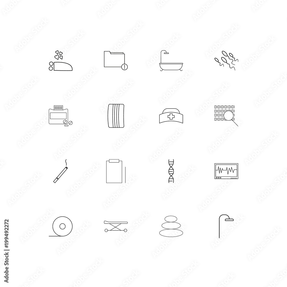 Healthcare And Medical simple linear icons set. Outlined vector icons Healthcare And Medical simple linear icons set. Outlined vector icons