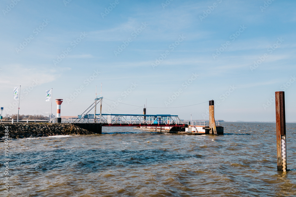 Sicht auf die Elbe von Stadersand 