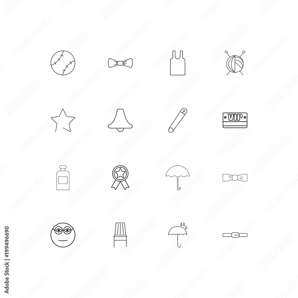 Beauty Dress And Clothes simple linear icons set. Outlined vector icons Beauty Dress And Clothes simple linear icons set. Outlined vector icons