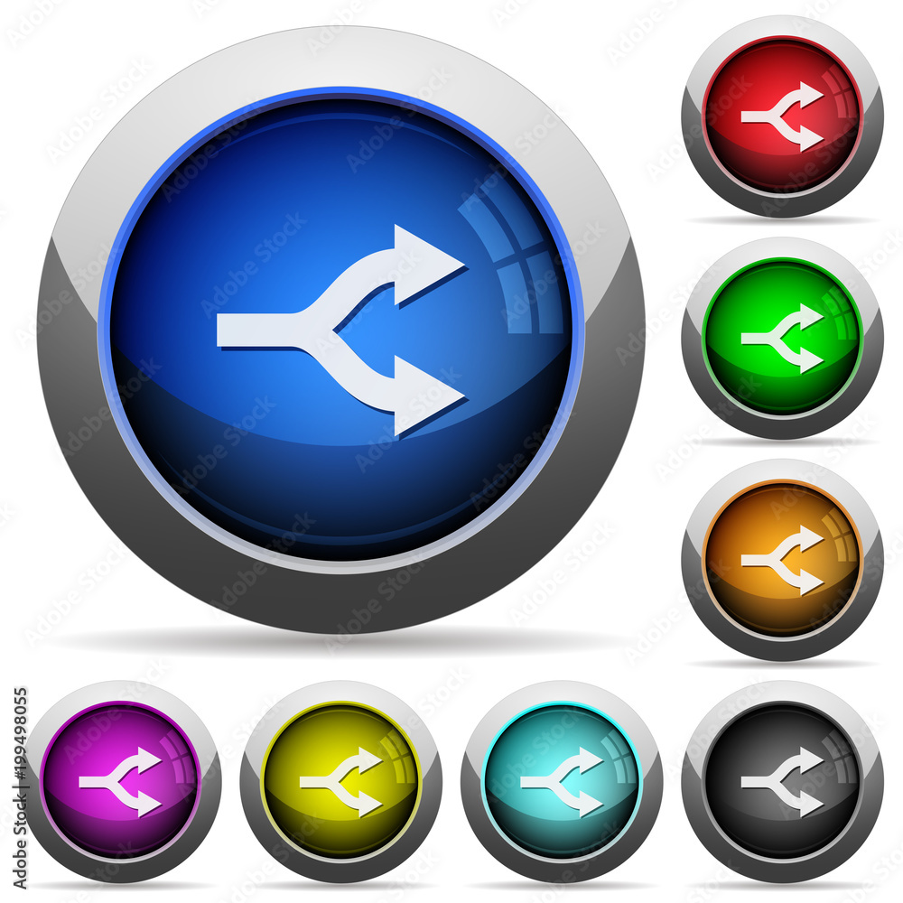 Split arrows round glossy buttons Split arrows round glossy buttons