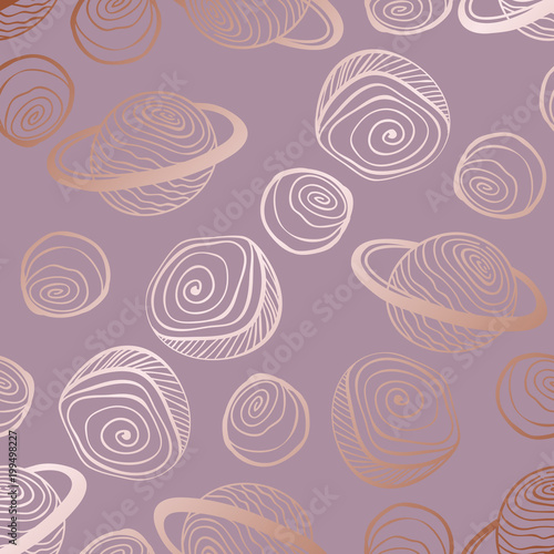 Vector decorative background with imitation of pink gold. Rose gold for design and decoration of surfaces, invitations and business cards