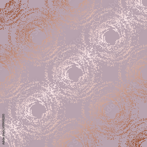 Vector decorative background with imitation of pink gold. Rose gold for design and decoration of surfaces, invitations and business cards