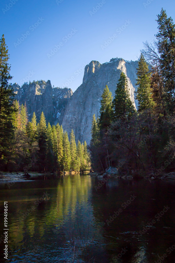 Natural reflection in Yosemite