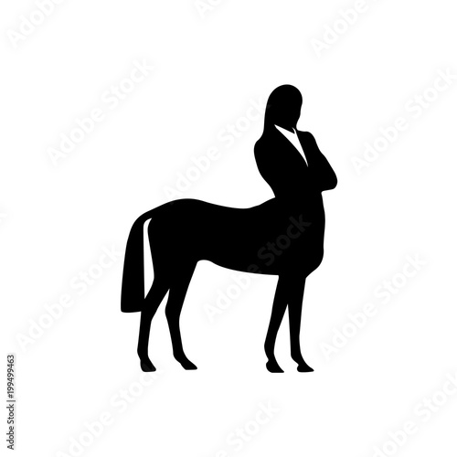 Business Centaur. Business woman