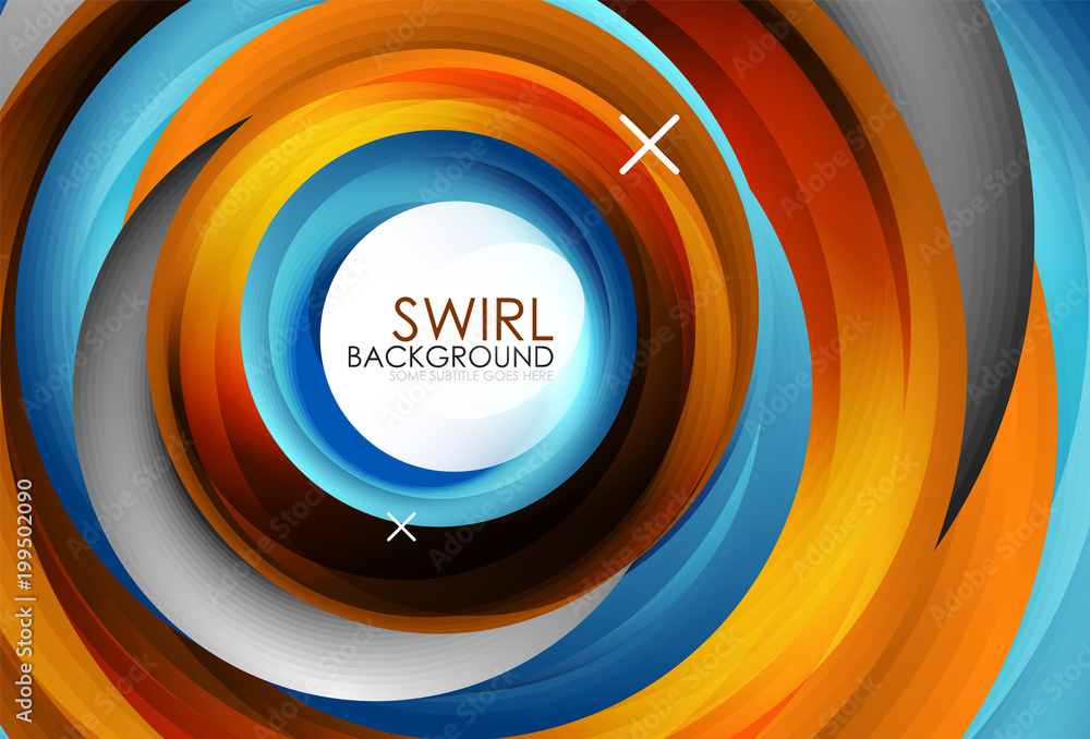 Spiral swirl flowing lines 3d vector abstract background Spiral swirl flowing lines 3d vector abstract background