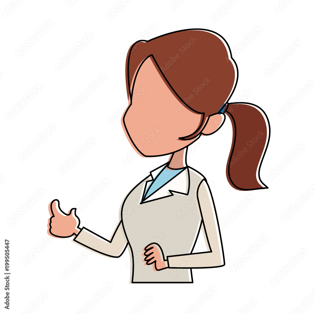 Woman doctor cartoon vector illustration graphic design Woman doctor cartoon vector illustration graphic design