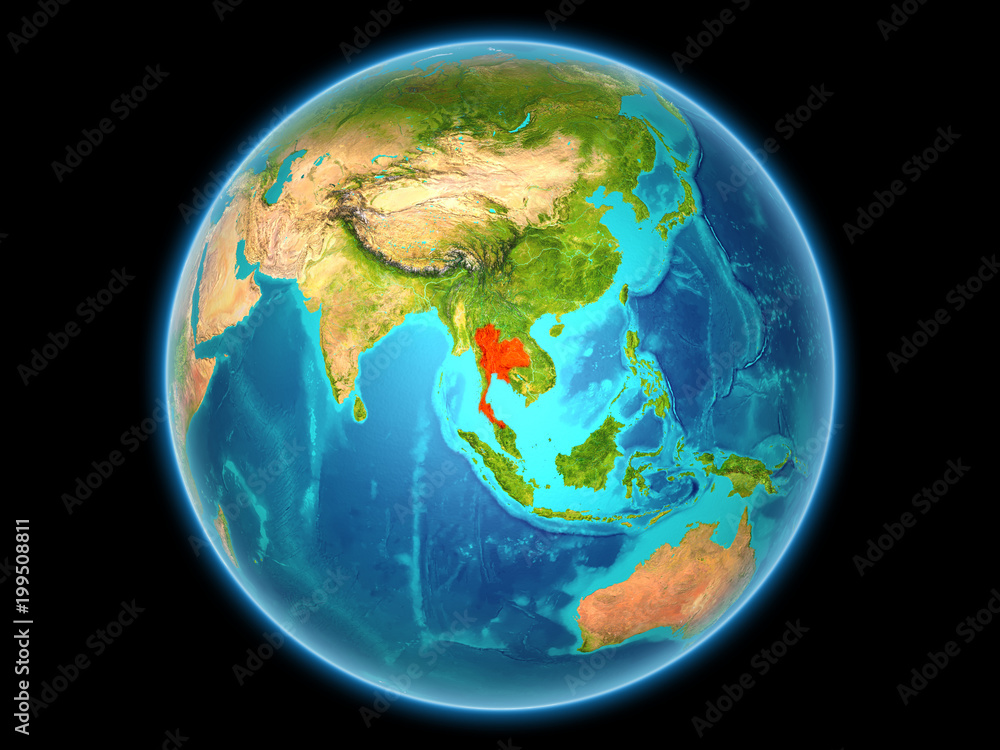 Thailand on planet Earth