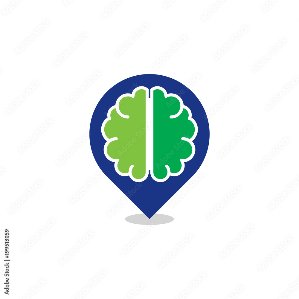 Brain Position Logo Icon Design Brain Position Logo Icon Design