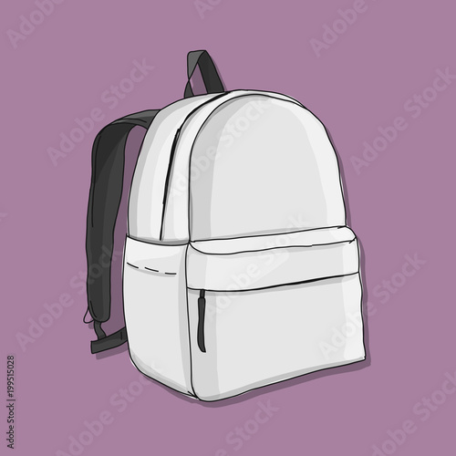 Backpack mockup, sketch for your design