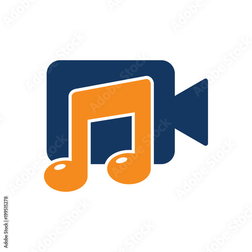 Music Video Logo Icon Design