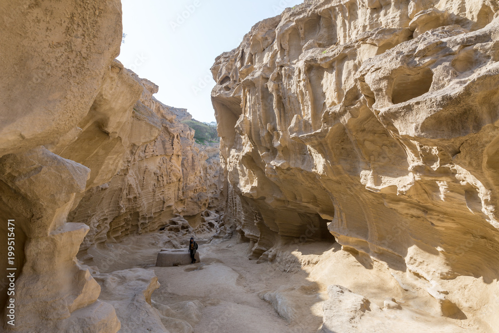 Obraz premium Chahkooh Canyon, Qeshm, Iran