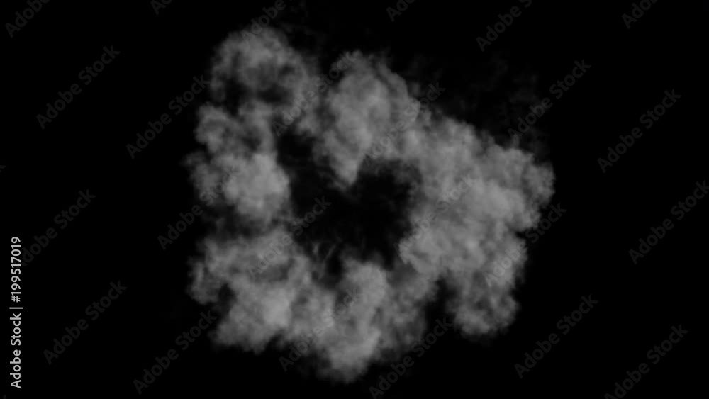 3D smoke explosion shockwave effect and divergent wave isolated on black background. abstract smoke explosion animation. Top camera view from above 3D smoke explosion shockwave effect and divergent wave isolated on black background. abstract smoke explosion animation. Top camera view from above