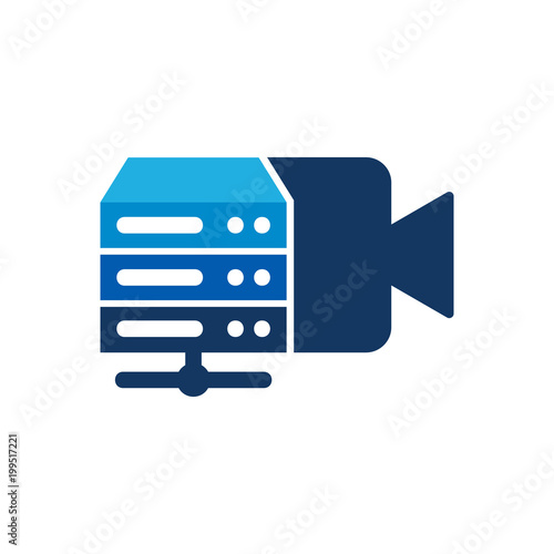 Server Video Logo Icon Design