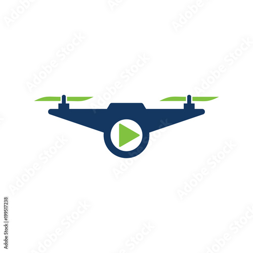 Drone Video Logo Icon Design