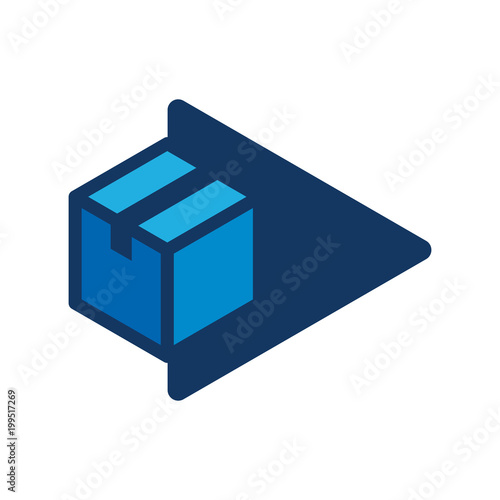 Box Video Logo Icon Design