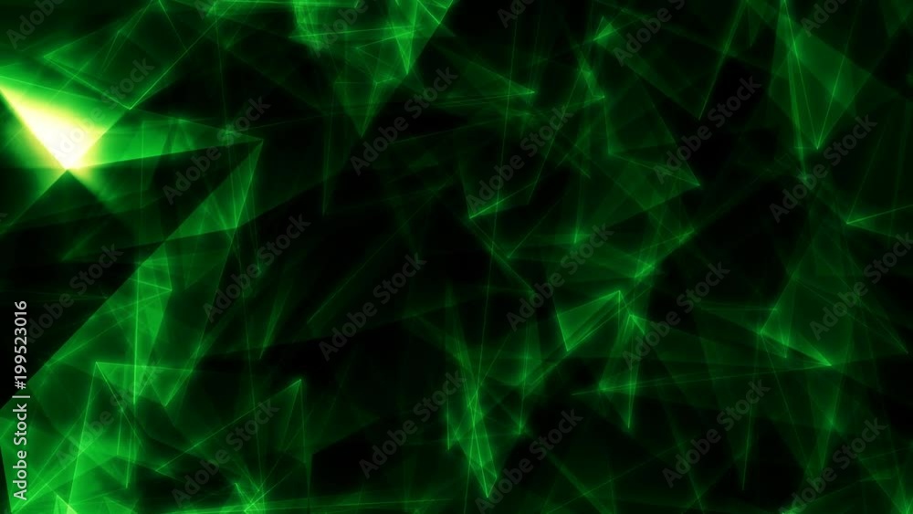 Spectacular Green Triangles Background Loop Spectacular Green Triangles Background Loop