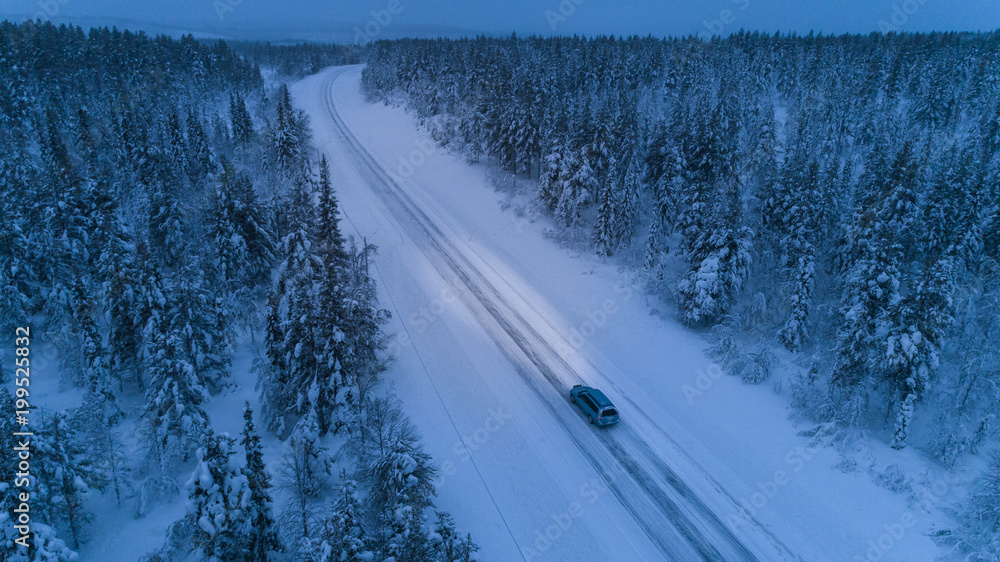 Country road at winter Country road at winter