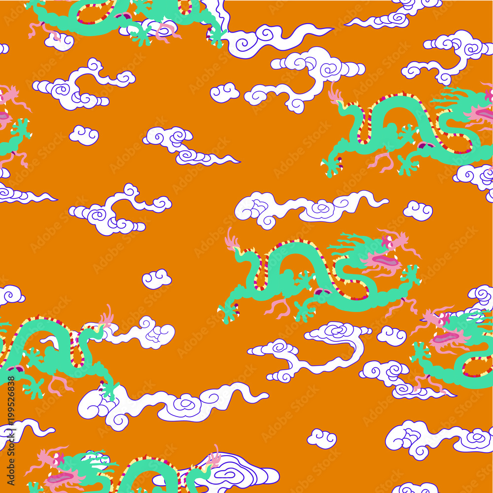 this-is-a-traditionally-chinese-ornament-with-a-dragon-and-clouds-the