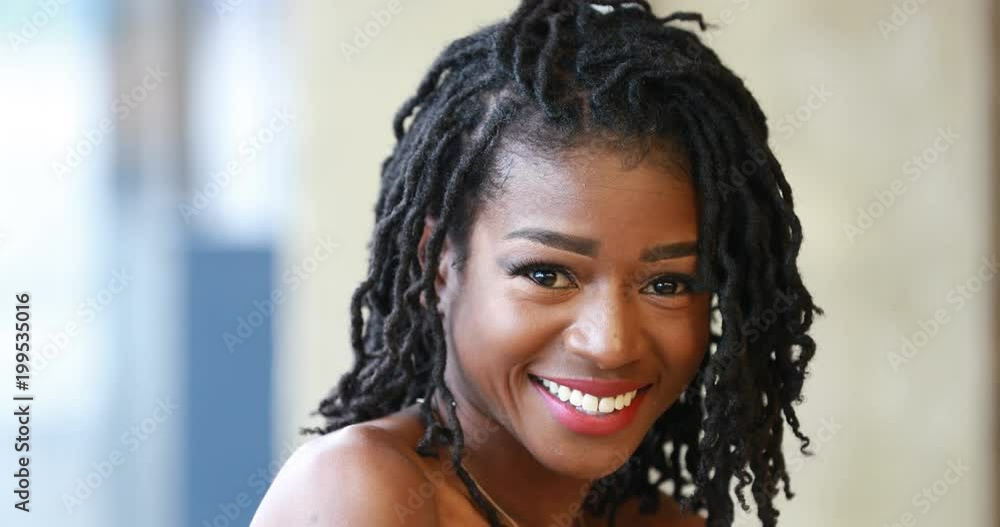 happy naked african american black female. Looking at camera smiling happy naked african american black female. Looking at camera smiling