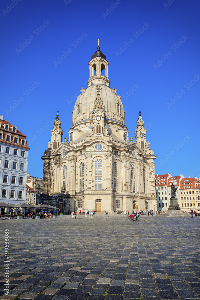 the famous Frauenkirche in Dresden Germany