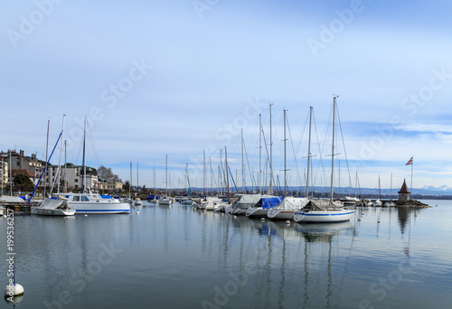 Small marina, city of Morges 1