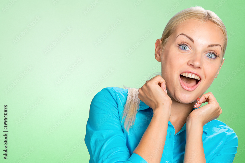 Surprised young woman Surprised young woman