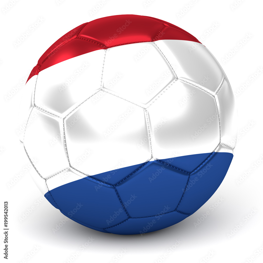 Soccer Ball With Dutch Flag 3D Render Soccer Ball With Dutch Flag 3D Render