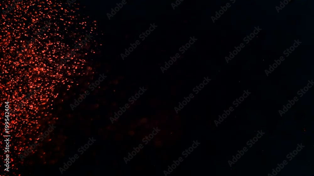 Orange particle background Orange particle background
