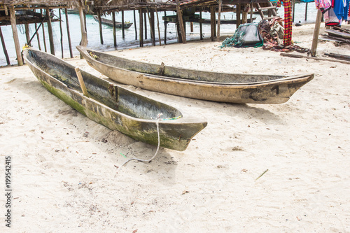 Local wooden boat. Surin Island. photo