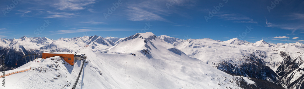 Winter scenery  in the ski resort, Bad Hofgastein, Austria.