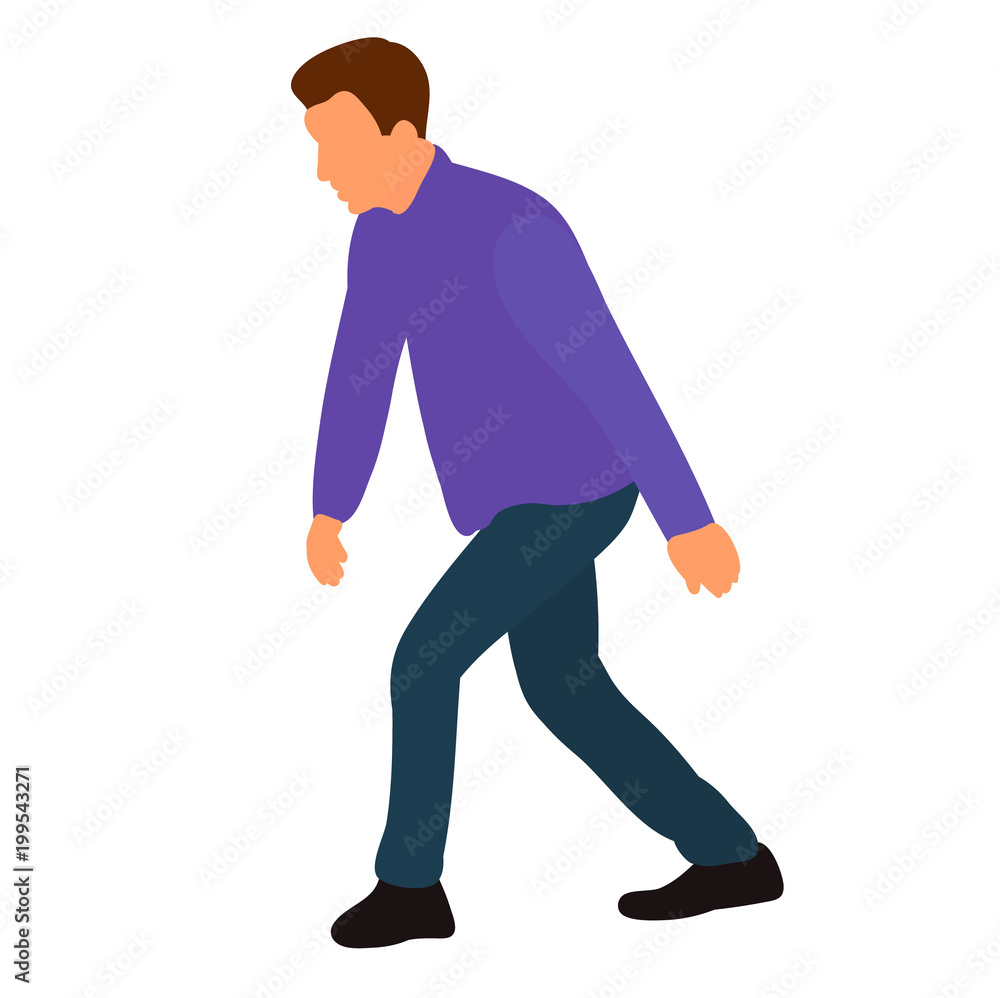 vector, isolated, flat style guy dancing vector, isolated, flat style guy dancing