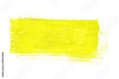Isolierter gelber unordentlicher Farbabdruck