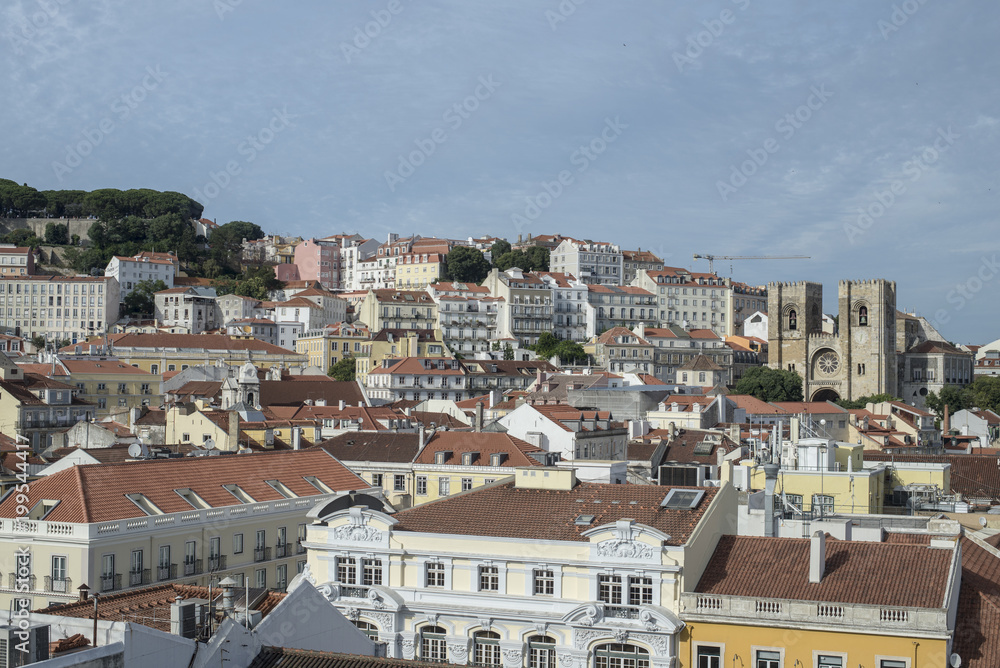 Paisagem da cidade de Lisboa Portugal