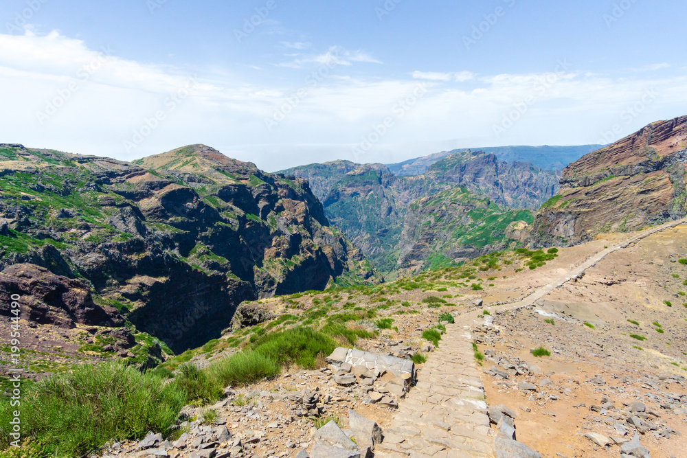 Fototapeta premium madeira hiking mountains pass