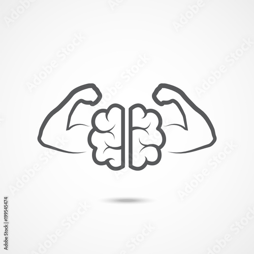 Willpower icon on white