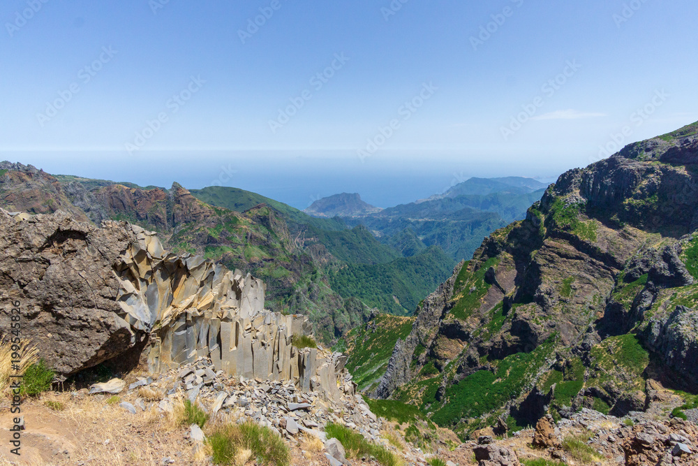 Madeira mountains Atlantic views