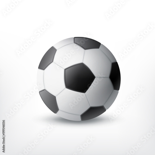Soccer ball isolated white