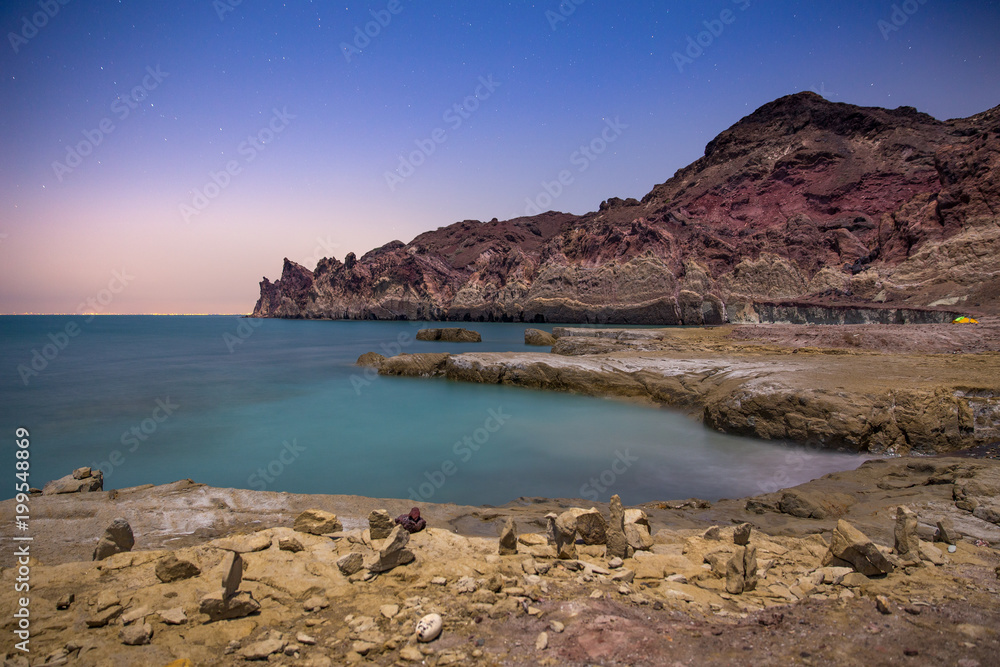 Fototapeta premium Mofanegh Beach at Night, Hormoz Island, Iran